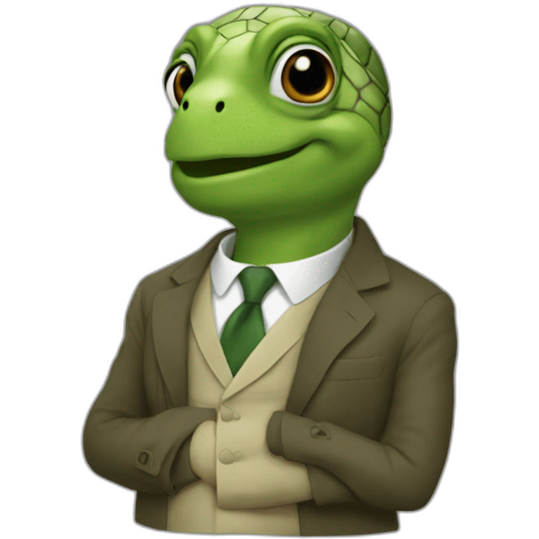 François Hollande turtle suit emoji