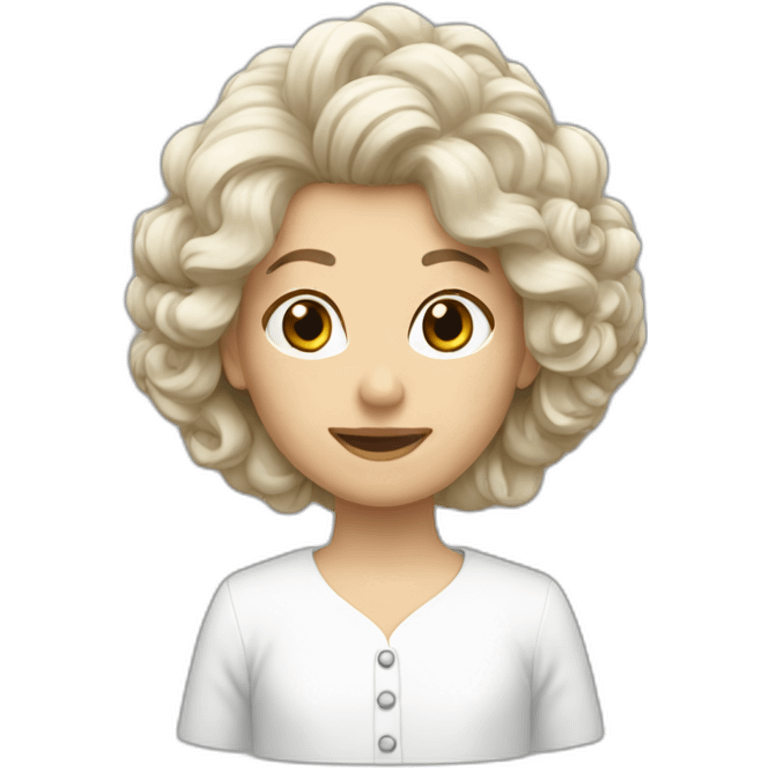 breizh à  cheveux blancs emoji