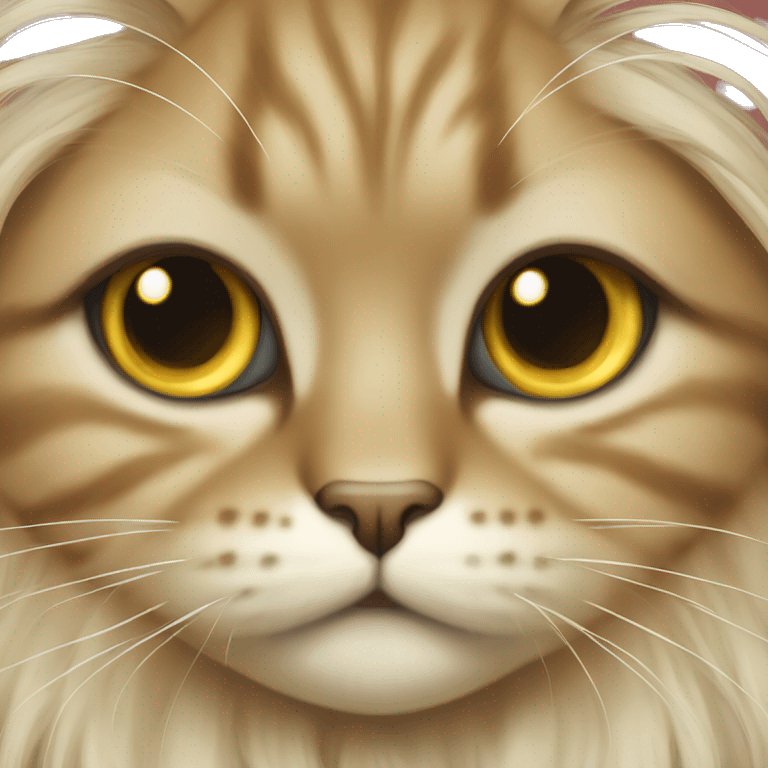 persia cat , long-hair emoji