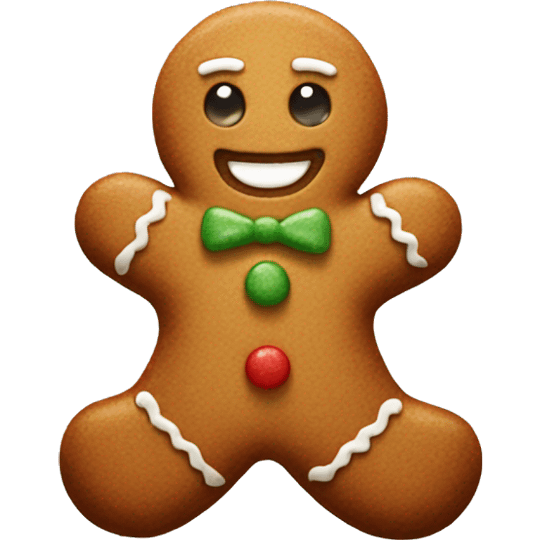 gingerbread man emoji