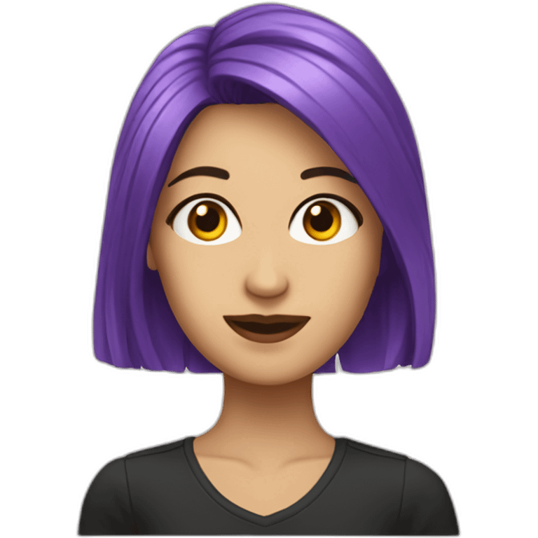 Nota musical lila emoji