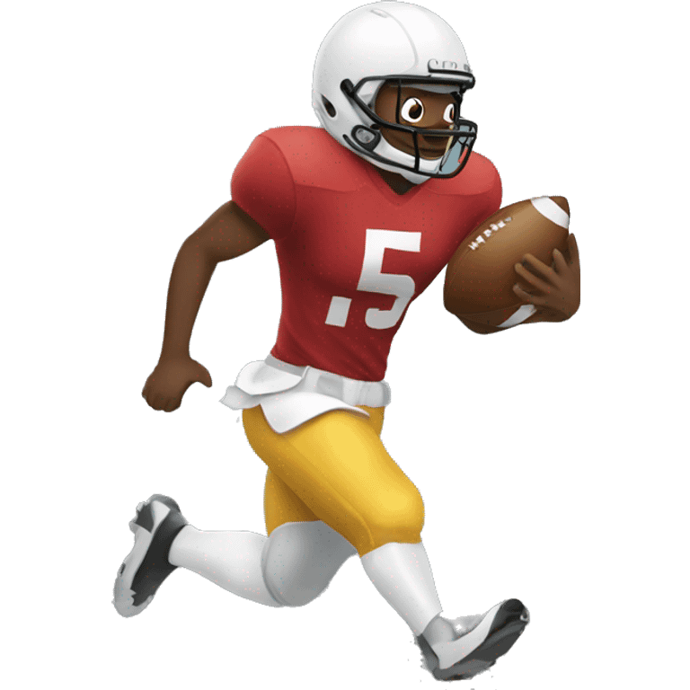 football player running with ball emoji