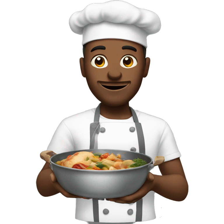 A man cooking food emoji