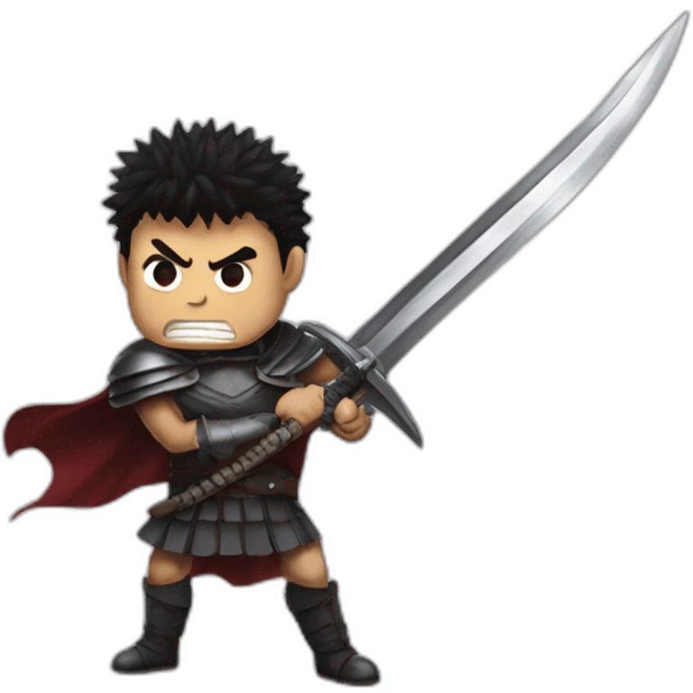 angry berserk guts with large sword emoji