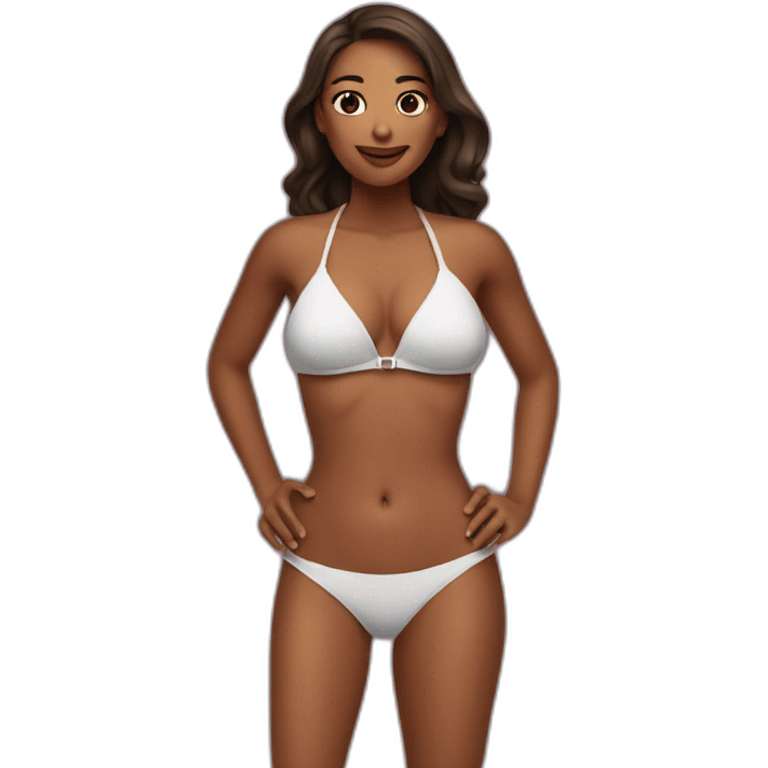 Woman in bikini emoji