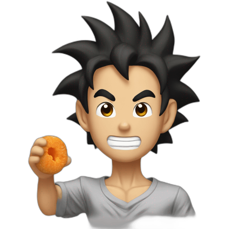 does goku clean nuts? emoji