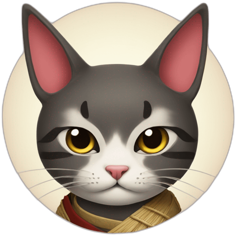 samurai cat emoji