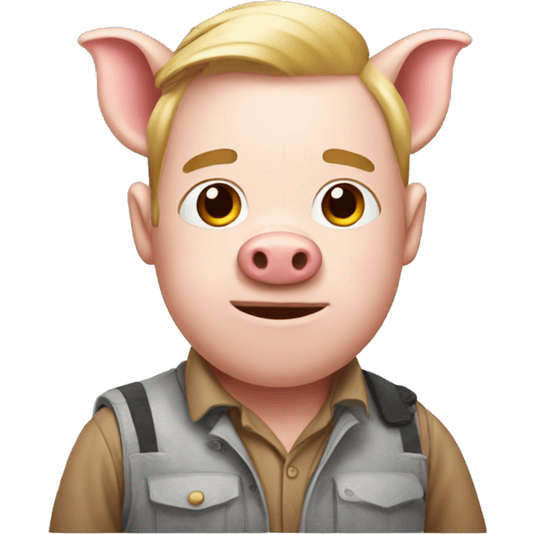 a pig developer  emoji