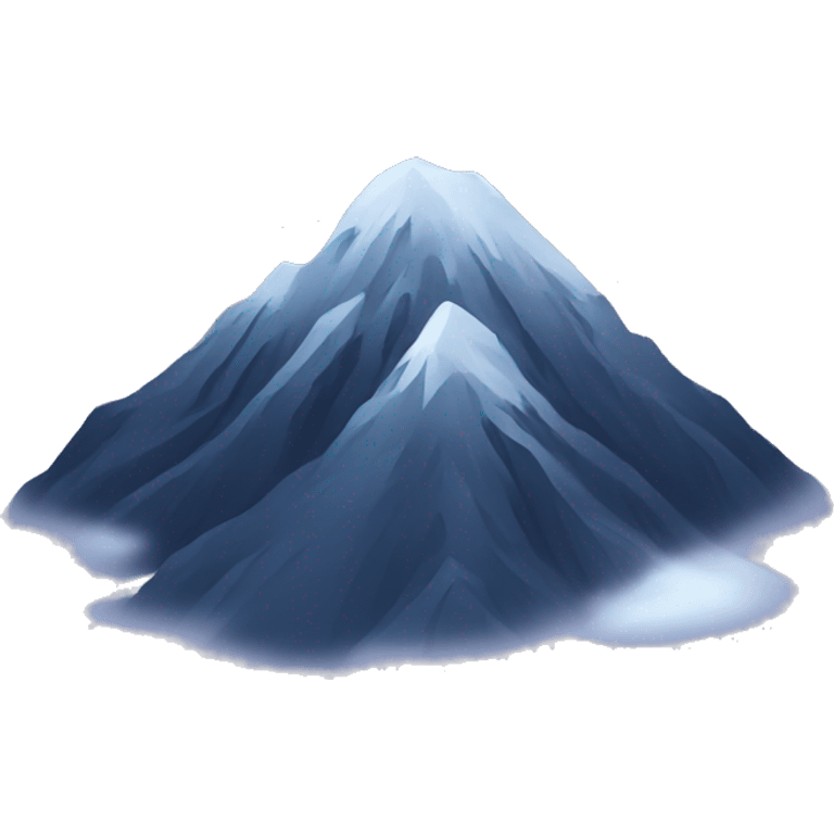 snowy night mountain emoji