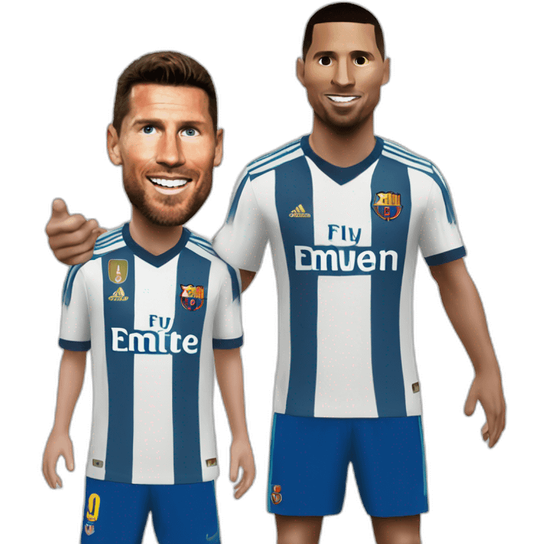 Ronaldo vs messi emoji