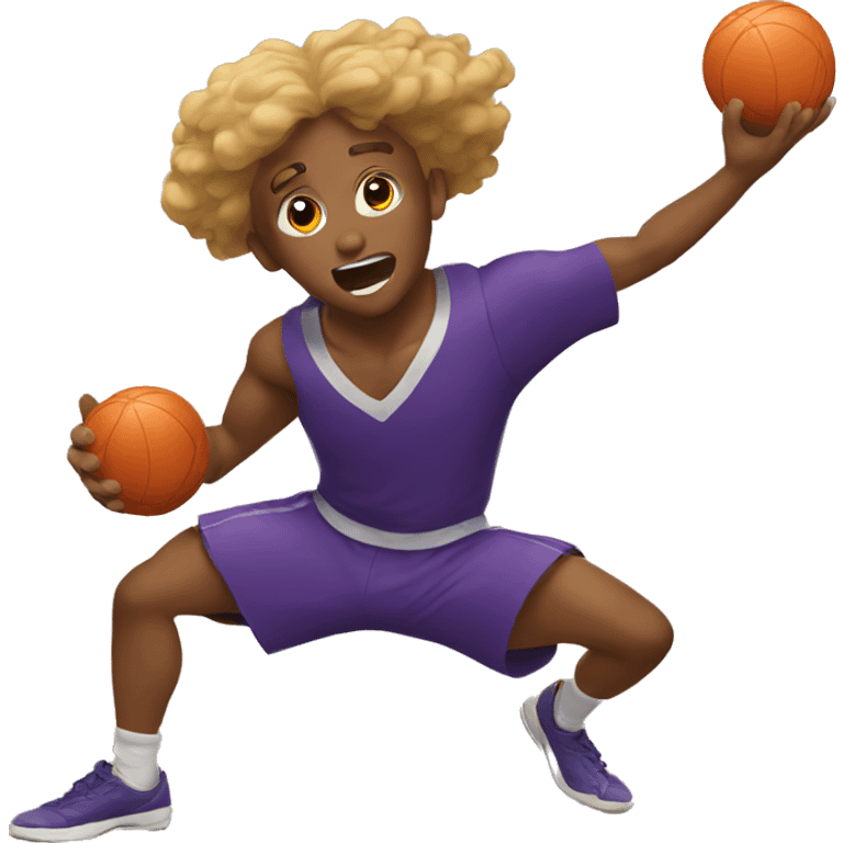 Throwing a dodgeball emoji