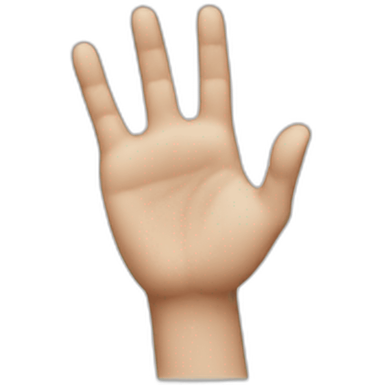 Hand with annular down emoji