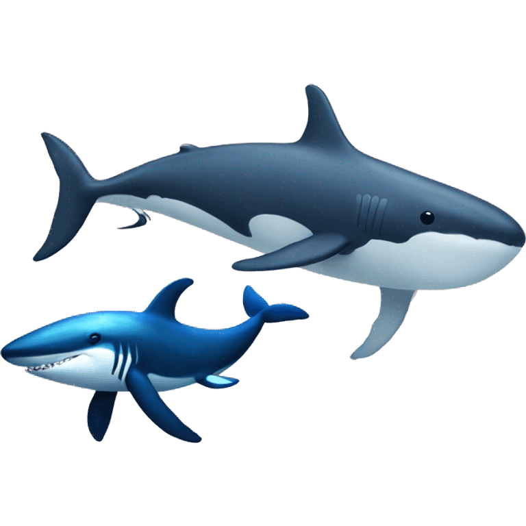 Whale and Shark emoji