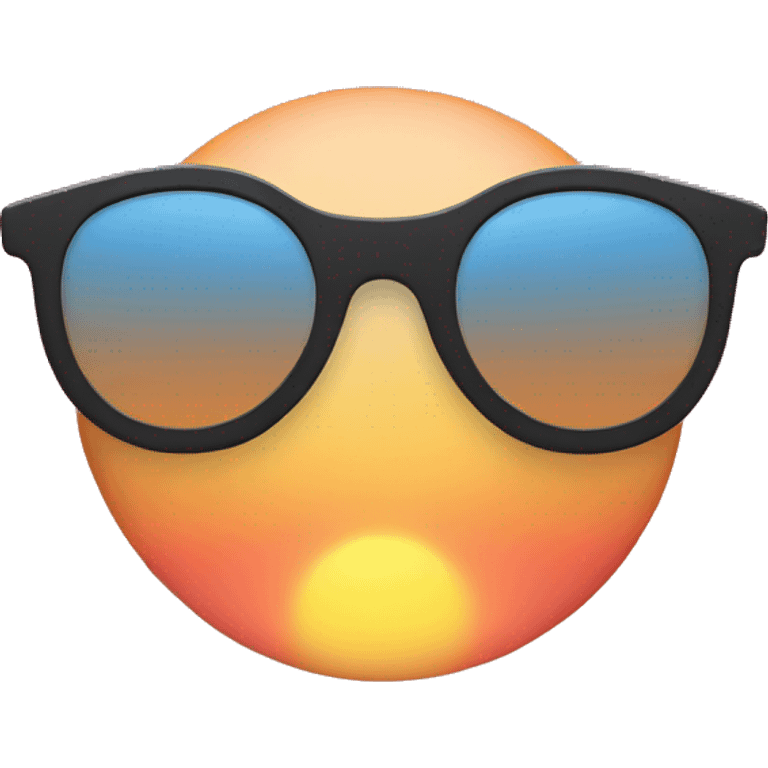 sunset with sunglasses emoji