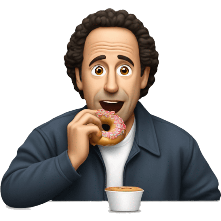 Seinfeld eating a donut emoji