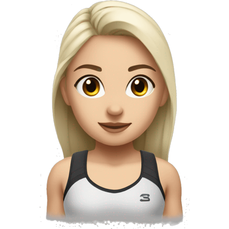 White Gymshark girl  emoji