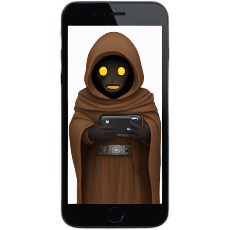 Jawa on a cell phone emoji