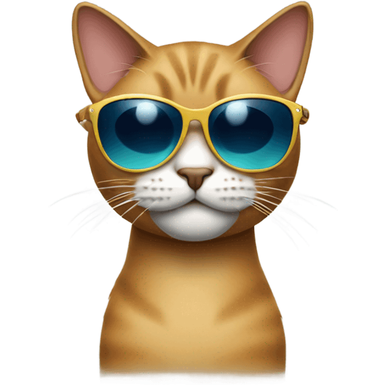 Cat with sunglasses emoji