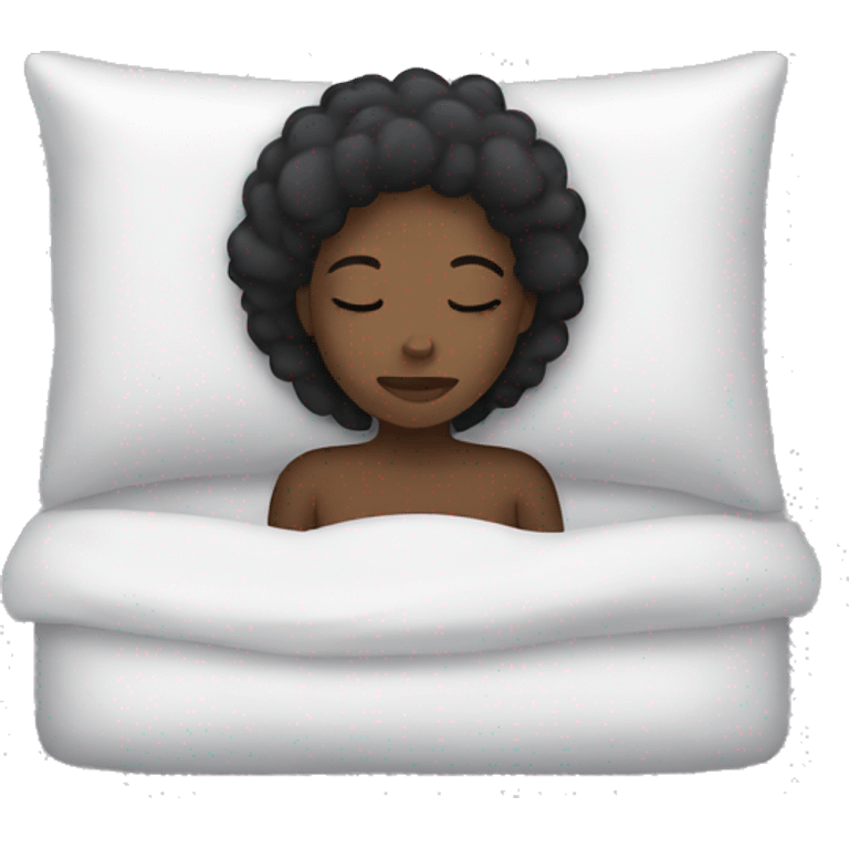 Black girl sleeping emoji