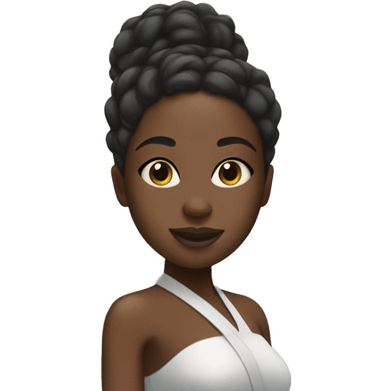 Black girl spa day emoji