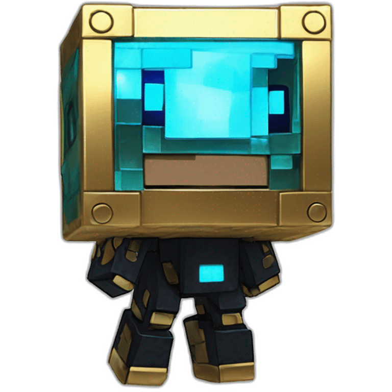 Minecraft Cyberpunk Pokemon Legendary Book Gold Shiny Glow emoji