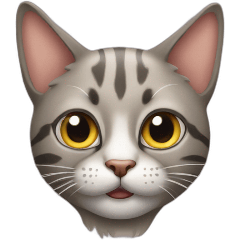 Crazy cat emoji