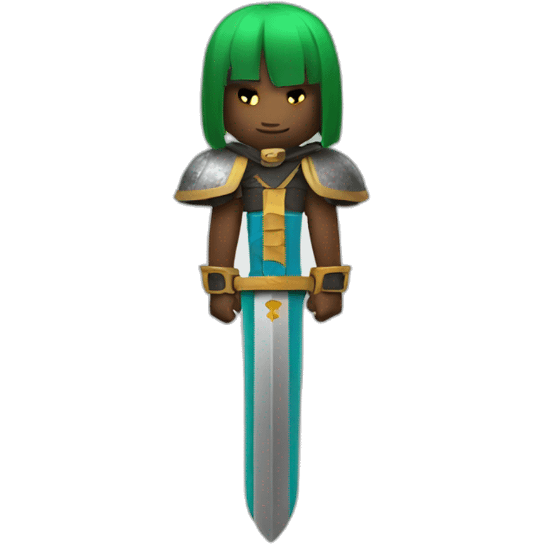 roblox character with a sword emoji