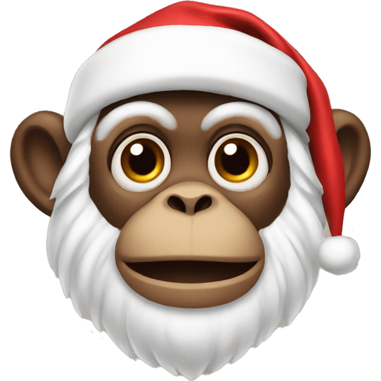 santa monkey emoji