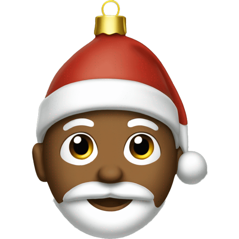 brown christmas ornament emoji