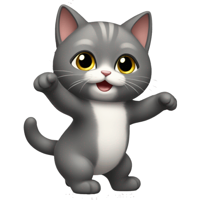 chaton qui dance  emoji