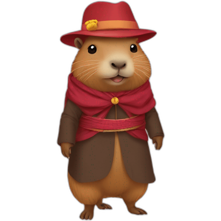 capybara in Elza’s costume  emoji