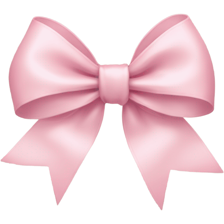 light pink ribbon bow emoji