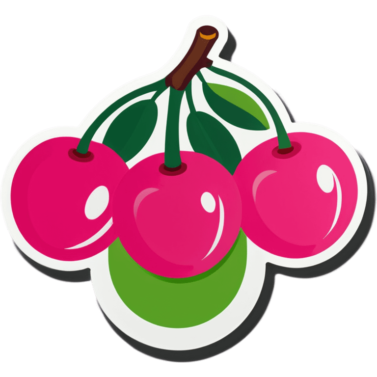 Pink cherry’s  emoji