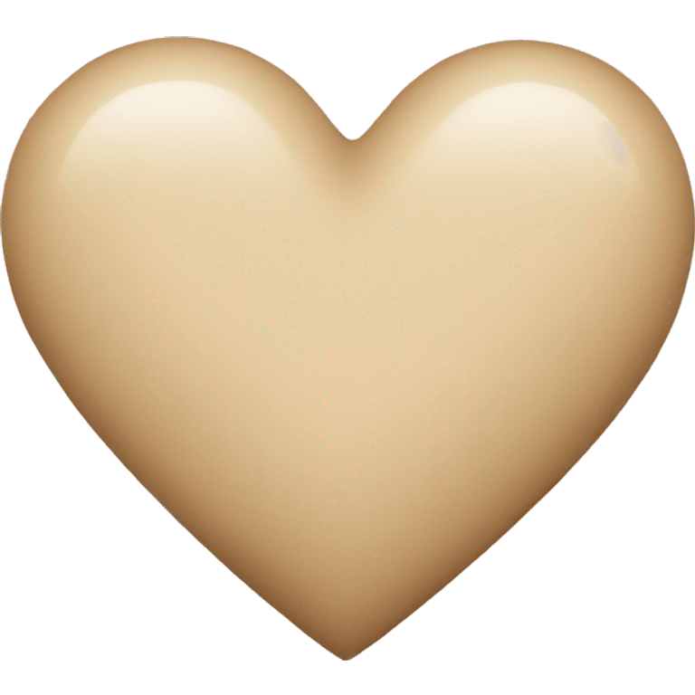 Beige Heart emoji
