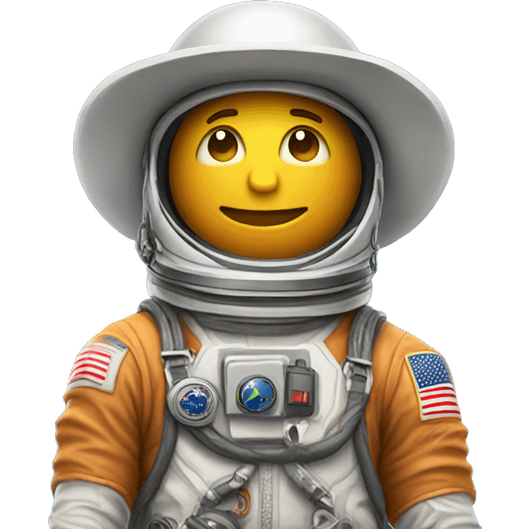 astronaut  with cowboy hat emoji