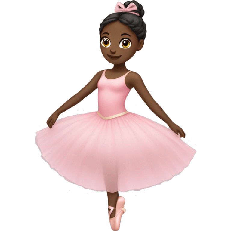 Black girl as a ballerina emoji