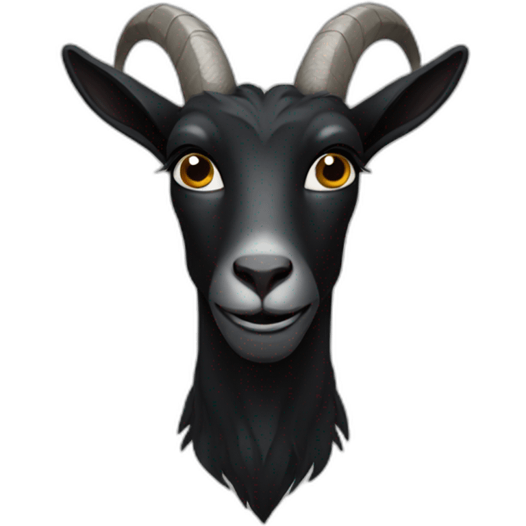 Black goat emoji