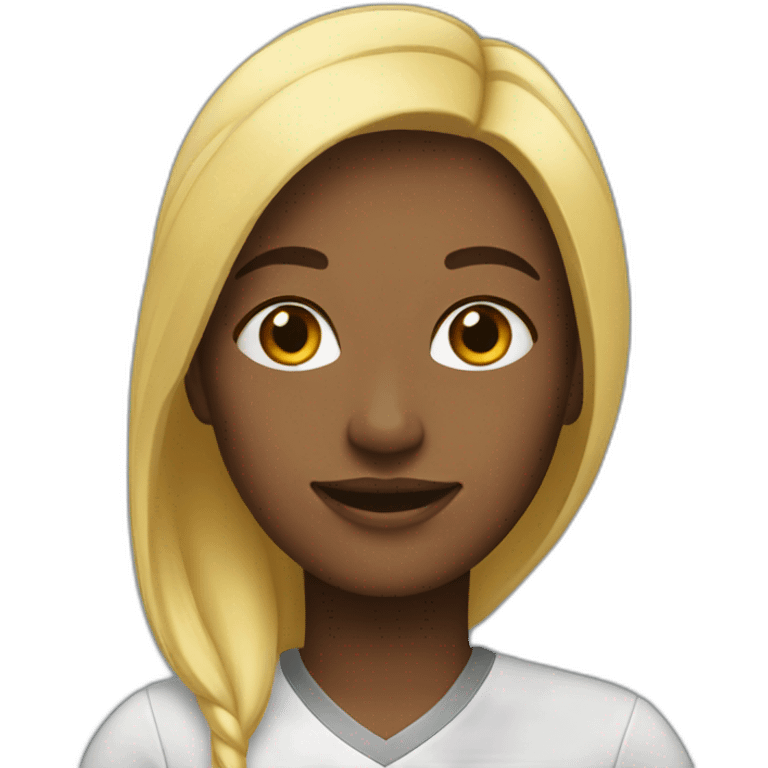 Friendly team woman emoji