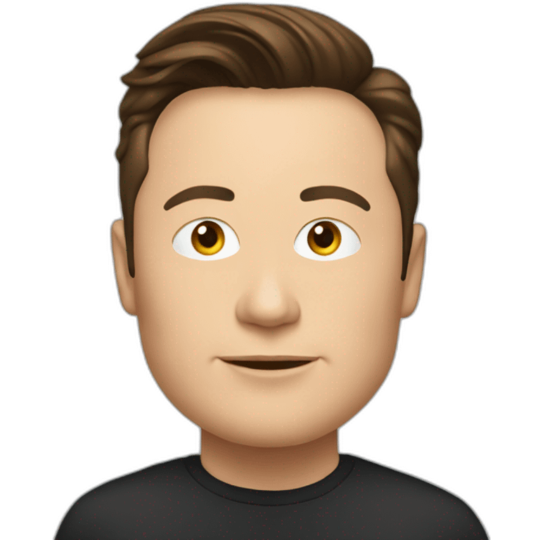 elon musk on computer emoji