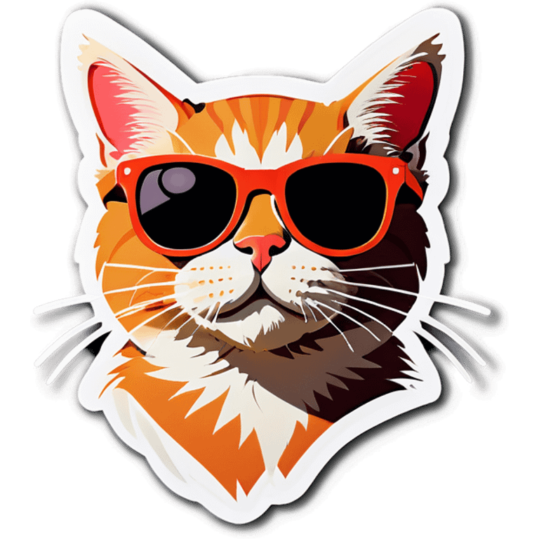 Cat with sunglasses emoji