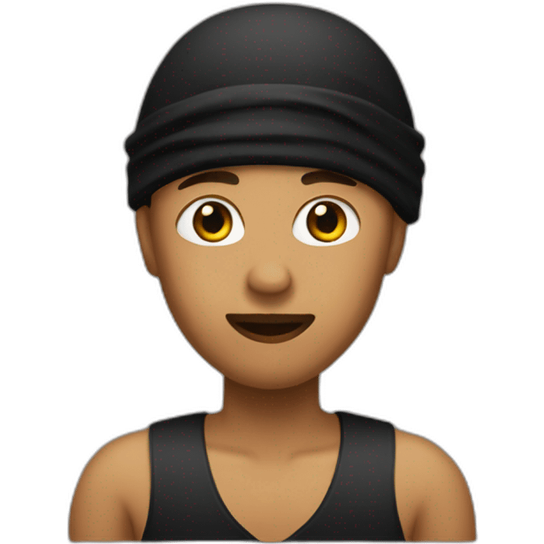 Nobody with black durag emoji