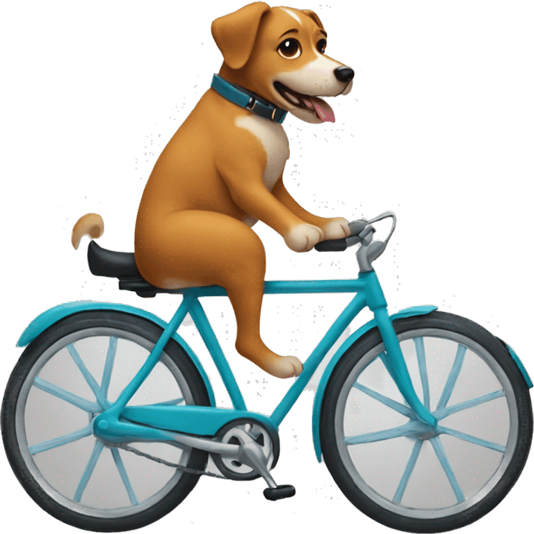 Dog on a bike  emoji