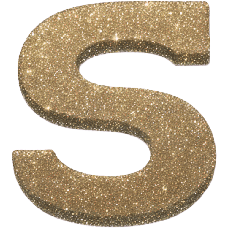 Glitter letter G emoji