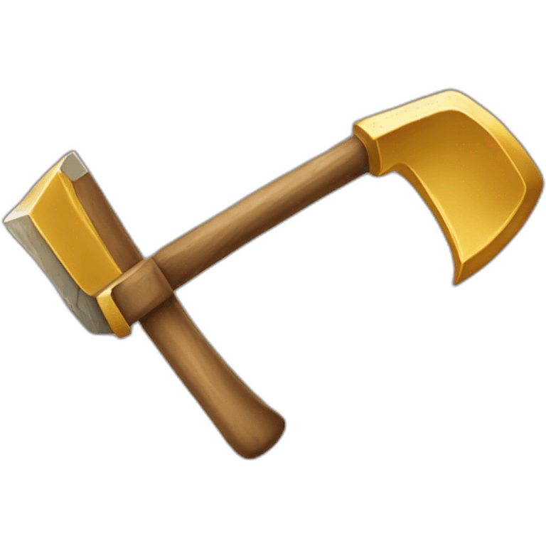 gold miner pickaxe emoji