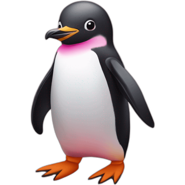 pink color penguin emoji