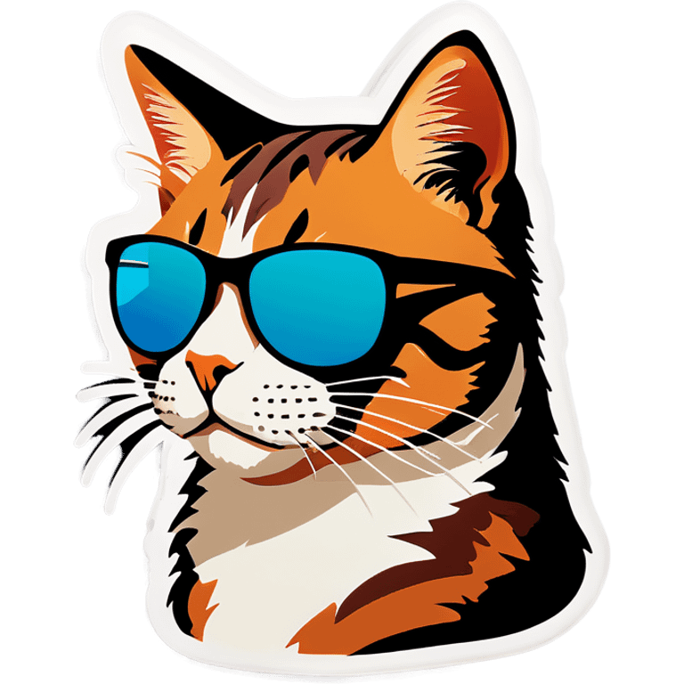 Cat with sunglasses emoji