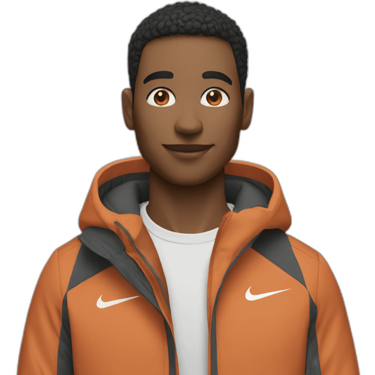 Ensemble nike tech sur une personne emoji