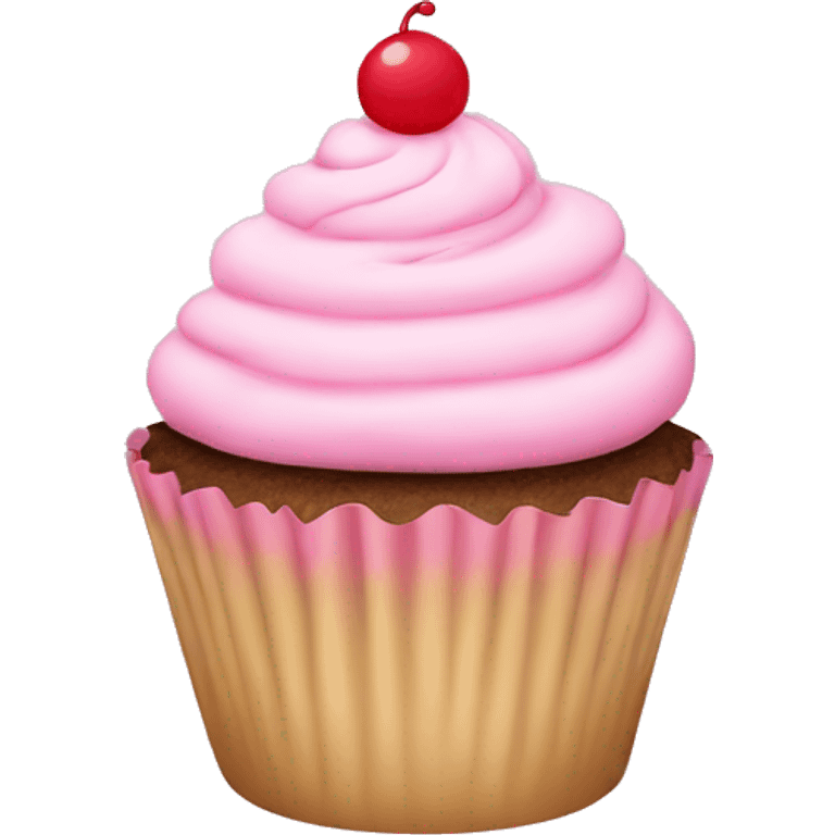 Cupcake light pink  emoji