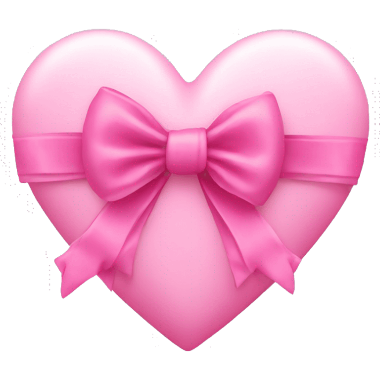 pink heart with bows  emoji