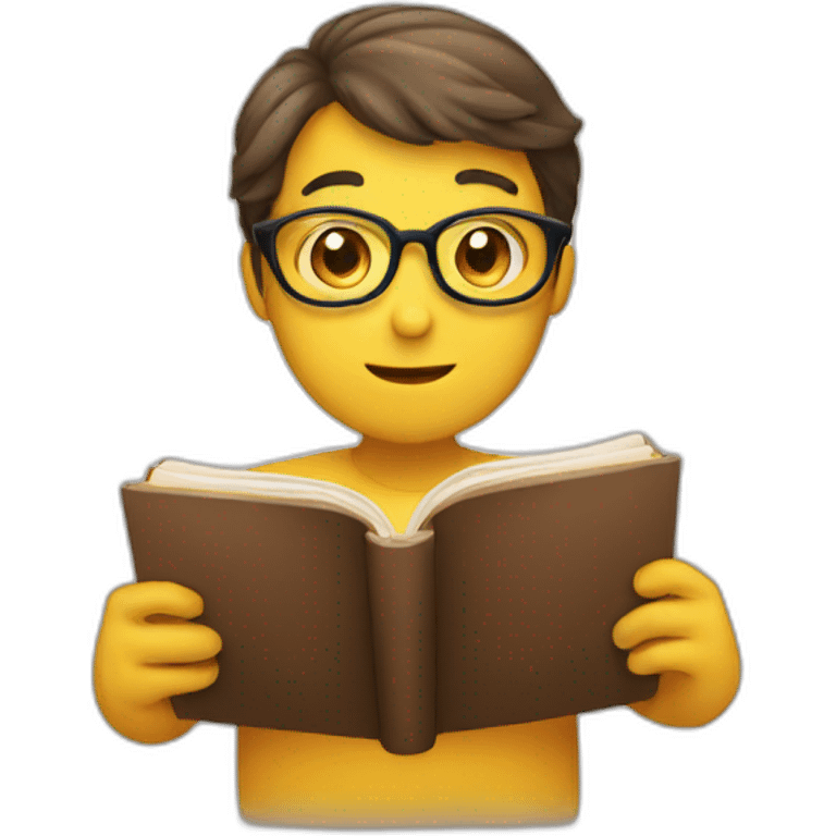 person reading a book emoji